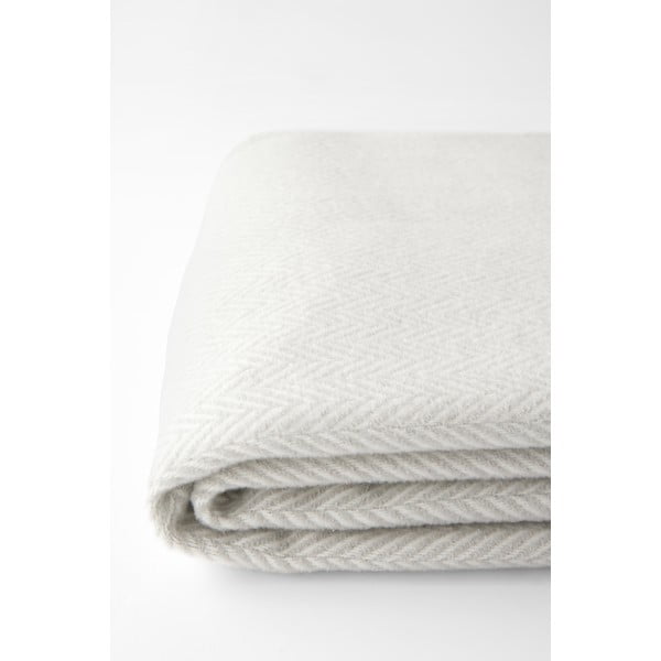 Světle šedý pléd s podílem bavlny Euromant Skyline, 140 x 180 cm-image-1