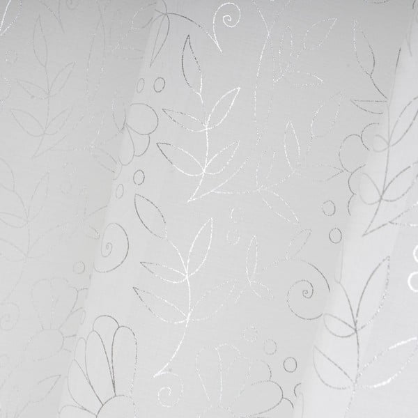 Bílá/ve stříbrné barvě záclona 140x260 cm Pucka – Casa Selección-image-3