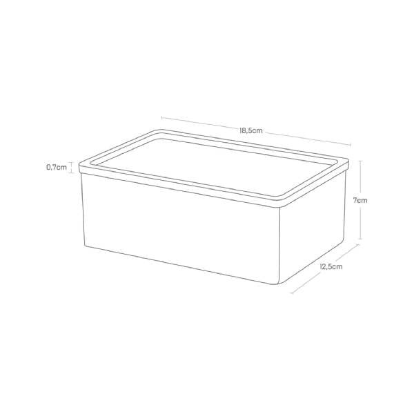 Bílý úložný box s víkem 18,5x12,5x7 cm Rin – YAMAZAKI-image-3