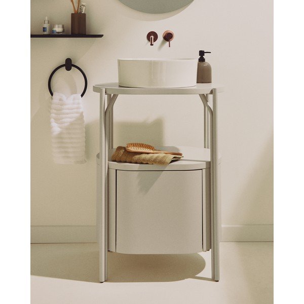 Bílá skříňka pod umyvadlo 60x81 cm Arely – Kave Home-image-1