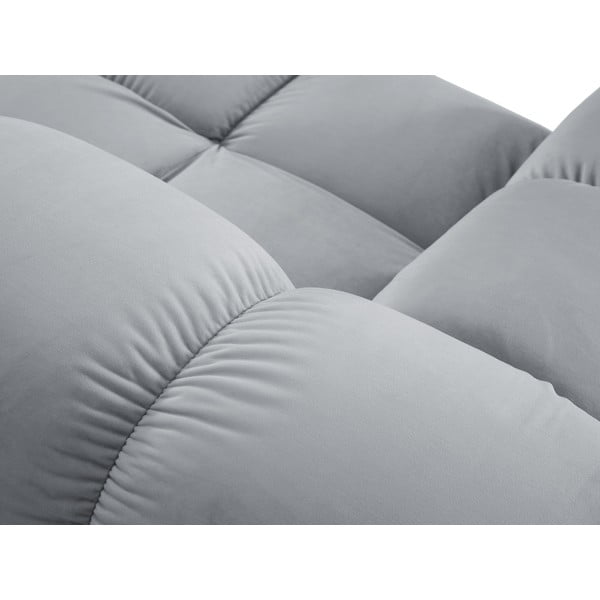 Světle modrá sametová lenoška (levý roh) Bellis – Micadoni Home-image-1