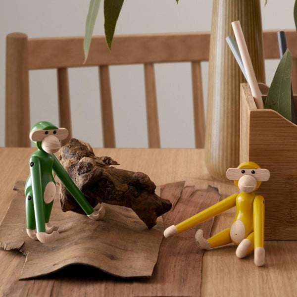 Dřevěná soška (výška 9,5 cm) Monkey Mini – Kay Bojesen Denmark-image-2