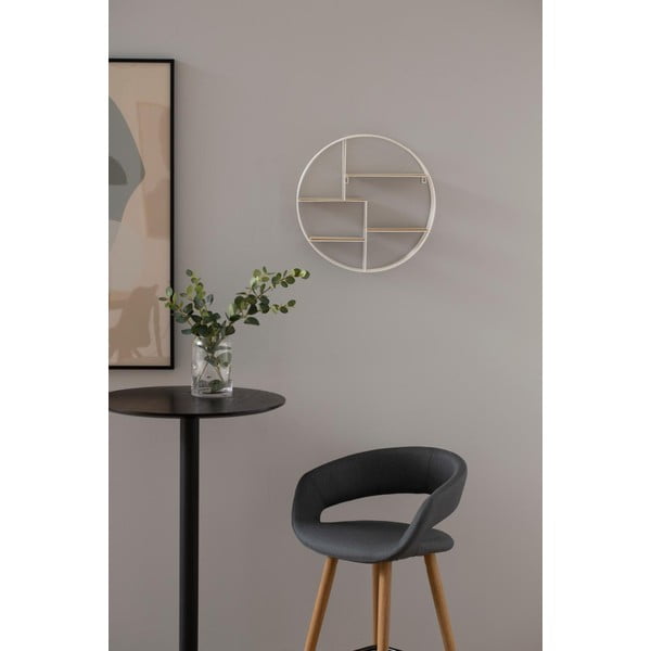 Bílá patrová police z masivu pavlovnie Darkenberg - Actona-image-1