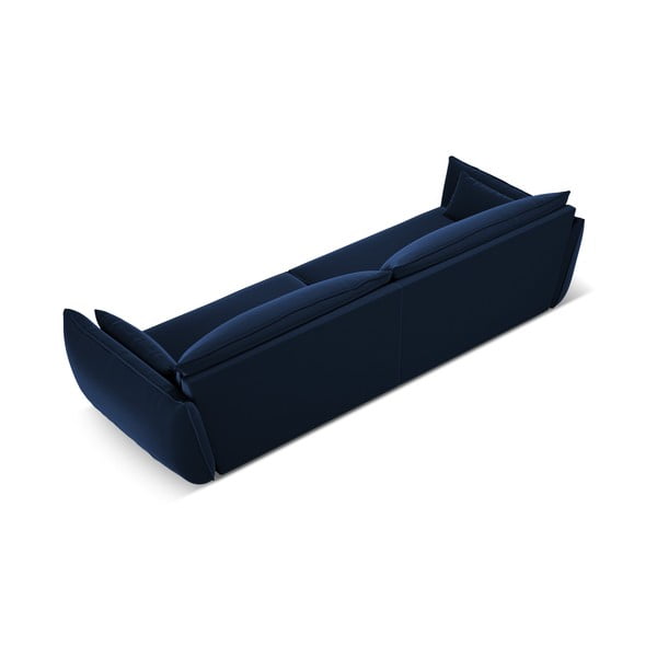 Tmavě modrá sametová pohovka 248 cm Vanda – Mazzini Sofas-image-3