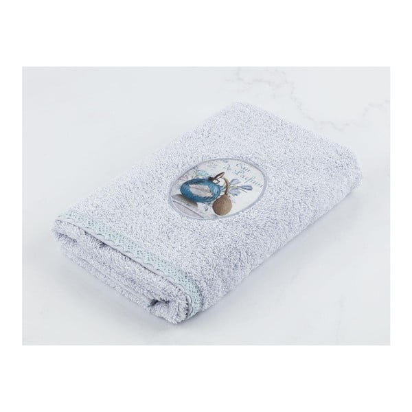 Světle modrý bavlněný ručník Madame Coco Lush, 50 x 76 cm
