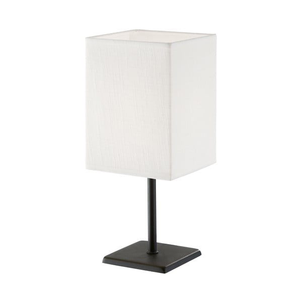 Černobílá stolní lampa s textilním stínidlem (výška 30 cm) Lela – Fischer & Honsel