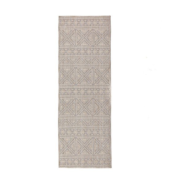 Šedý/béžový pratelný běhoun 58x230 cm Lucia – Flair Rugs