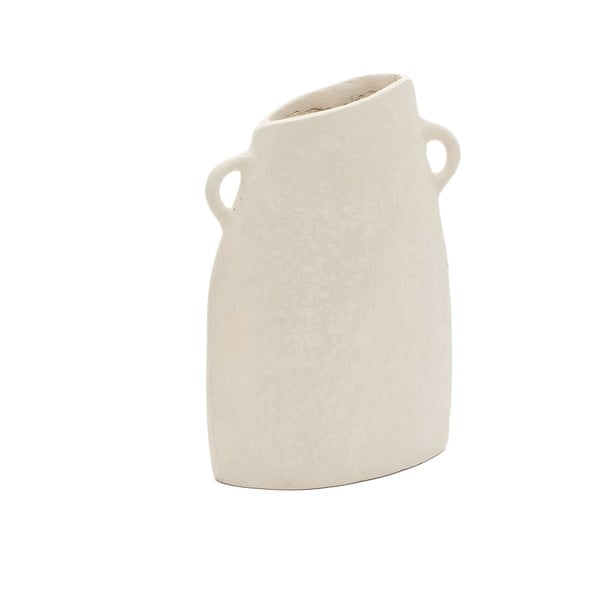 Krémová ručně vyrobená váza (výška 27 cm) Neti – Kave Home