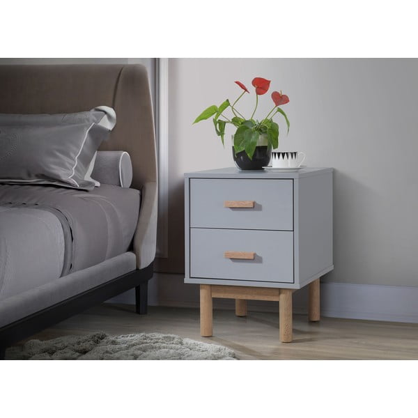 Šedý noční stolek Melanie – Støraa-image-1