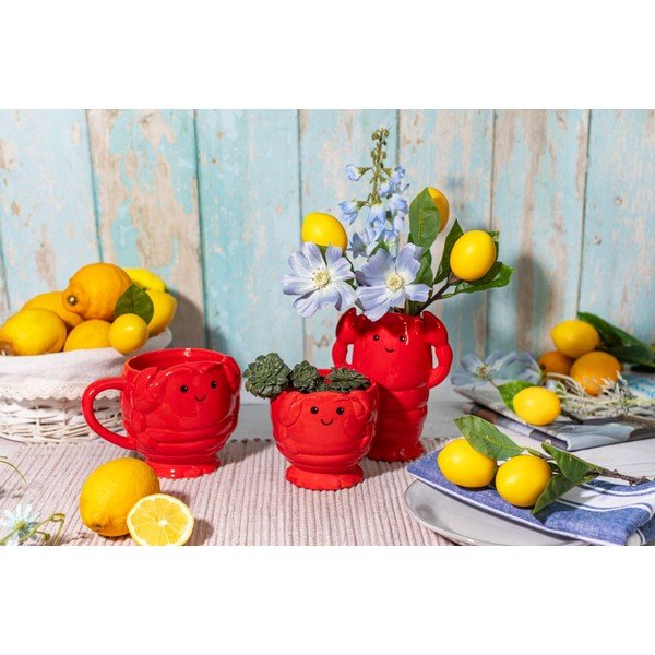 Keramický obal na květináč ø 10 cm Lobster – Sass & Belle-image-3