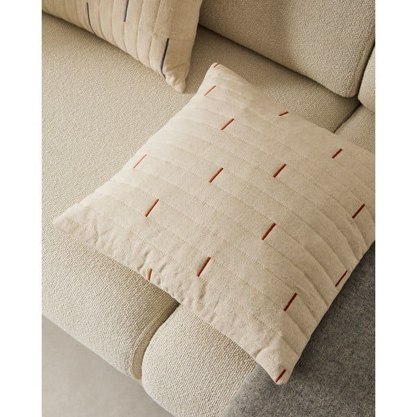 Povlak na polštář s příměsí lnu 45x45 cm Blaina – Kave Home-image-1
