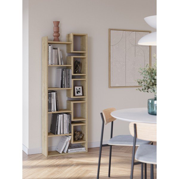 Knihovna v dekoru dubu 60x168,5 cm Eladi – Marckeric-image-1