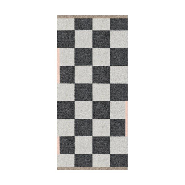 Černo-bílý pratelný koberec 70x150 cm Square – Mette Ditmer Denmark