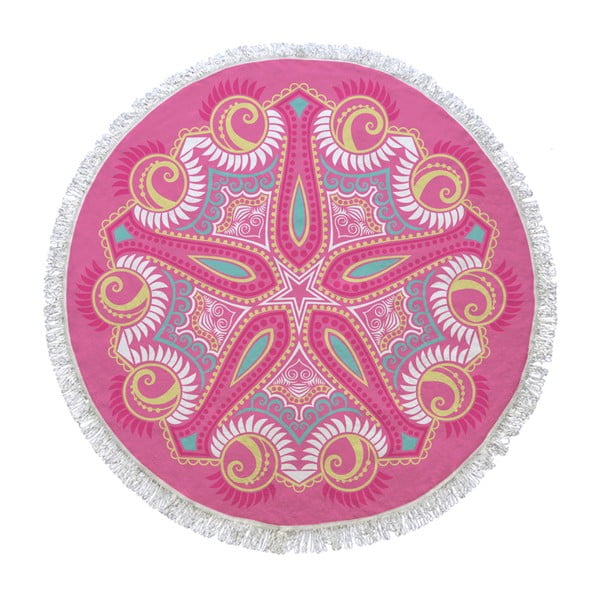 Kruhová osuška Pink Universe, ⌀ 105 cm
