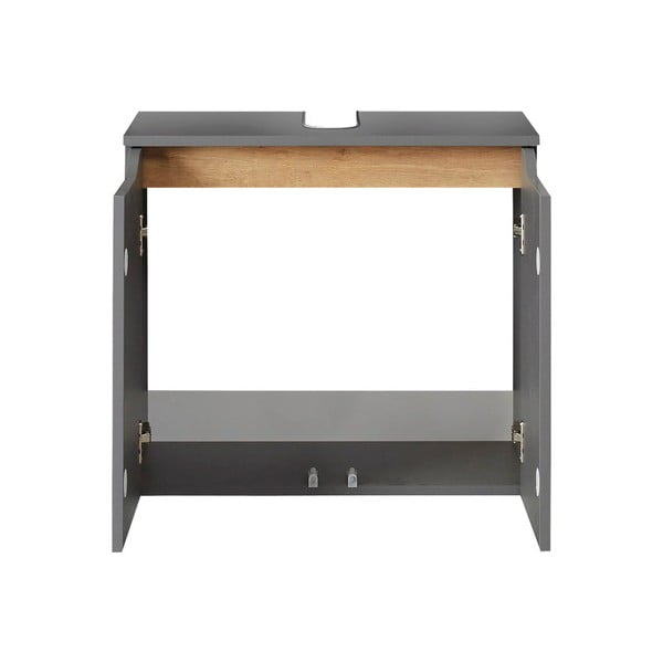 Šedá závěsná skříňka pod umyvadlo 60x53 cm Set 357 - Pelipal-image-2