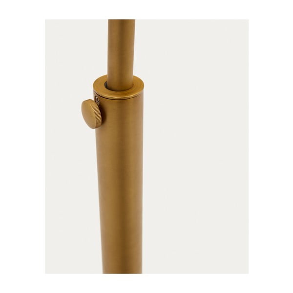 Stojací lampa ve zlaté barvě s kovovým stínidlem (výška 185 cm) Madali – Kave Home-image-4