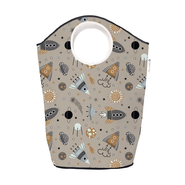 Béžový látkový dětský úložný koš Cosmos - Butter Kings