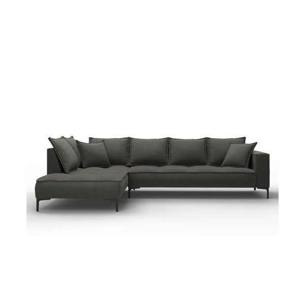 Tmavě šedá rohová pohovka Interieurs 86 Zelda, levý roh-image-2