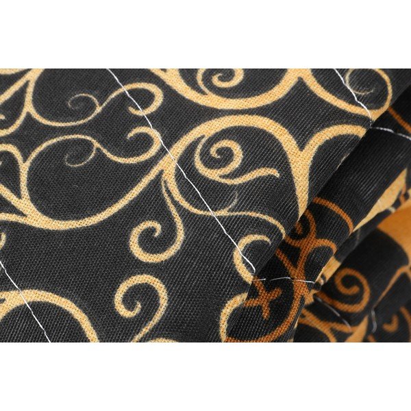 Set prošívaného přehozu a 2 povlaků na polštáře Eponj Home Şehri-Ala Gold, 200 x 220 cm-image-1