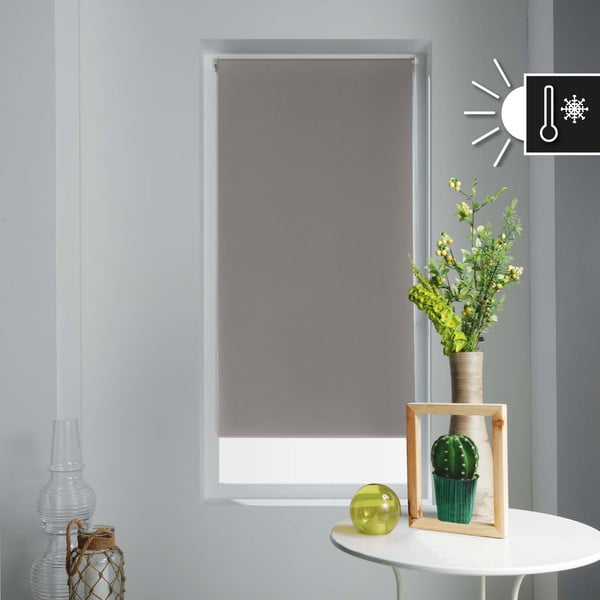 Světle hnědá textilní roleta 90x180 cm Occult – douceur d'intérieur-image-2