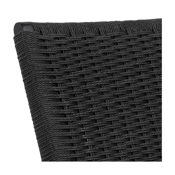 Černé křeslo s výpletem Carson – Actona-image-4