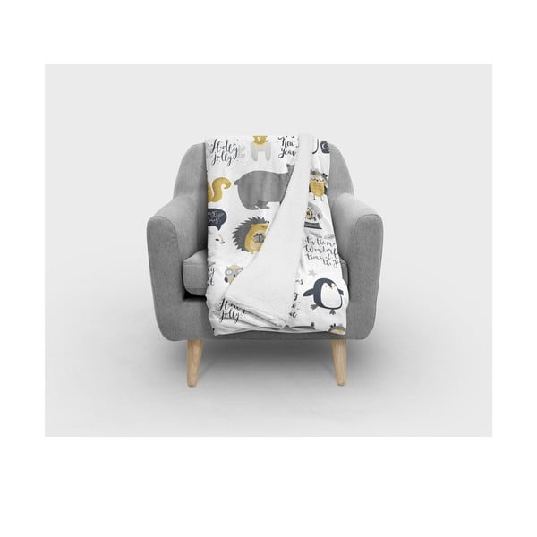 Bílá dětská deka 120x180 cm – Oyo home-image-1