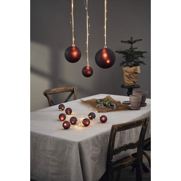 Vínová světelná dekorace s vánočním motivem ø 6 cm Bliss – Star Trading-image-3