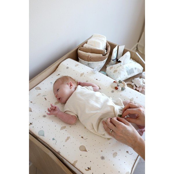 Růžové/krémové látkové dětské koše na hračky v sadě 2 ks ø 24x17 cm Bows – Cam Cam Copenhagen-image-1