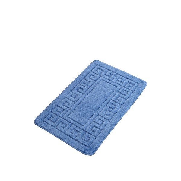 Modrá koupelnová předložka 50x70 cm Ethnic – Foutastic