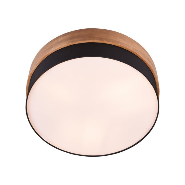 Stropní svítidlo v bílo-přírodní barvě s textilním stínidlem Seasons – Trio-image-3