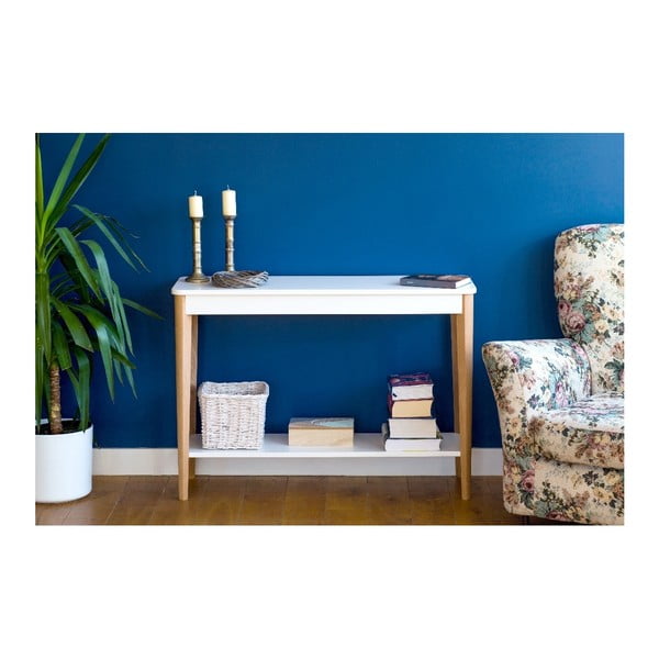 Bílý konzolový stolek Ragaba Ashme, šířka 105 cm-image-1