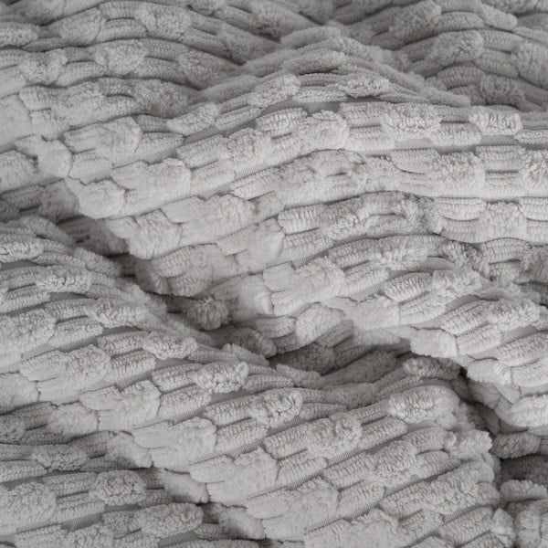 Světle šedý prošívaný přehoz 180x260 cm – Ixia-image-2