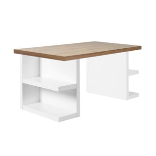 Hnědý pracovní stůl TemaHome Multi, délka 160 cm