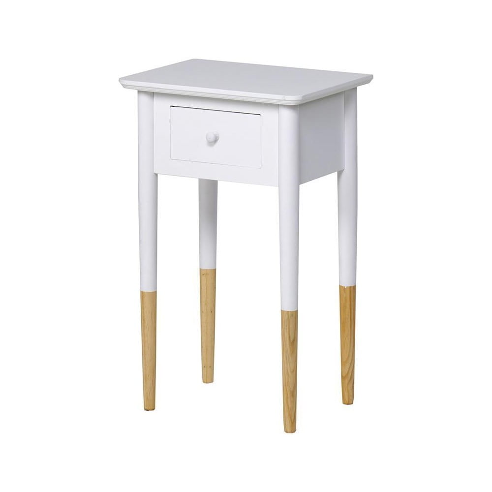 Odkládací stolek Classico White/Beige, 40x30x65 cm