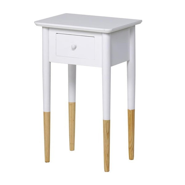 Odkládací stolek Classico White/Beige, 40x30x65 cm