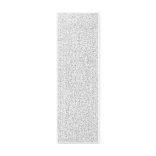 Vnitřní a venkovní běhoun v šedé a slonovinové barvě 80x250 cm Duet Kona – NORTHRUGS