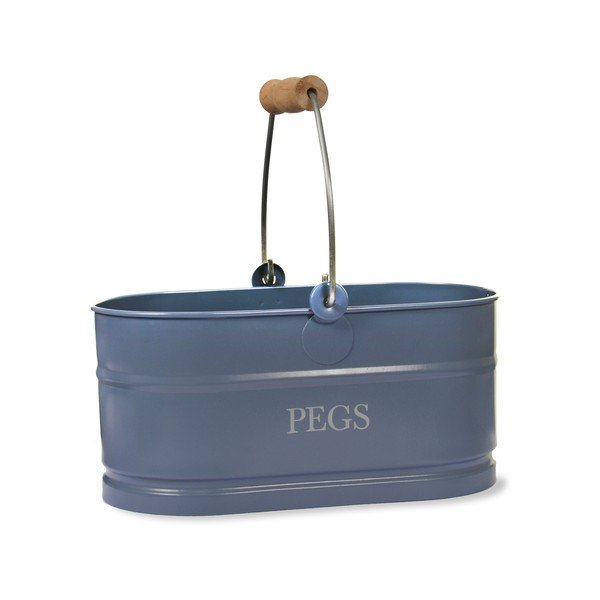 Košík na kolíčky Peg Bucket, modrý