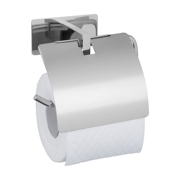 Samodržící držák na toaletní papír z nerezové oceli v leskle stříbrné barvě Genova – Wenko-image-3