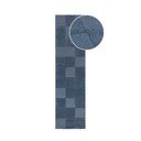Tmavě modrý ručně tkaný vlněný běhoun 60x230 cm Checkerboard – Flair Rugs