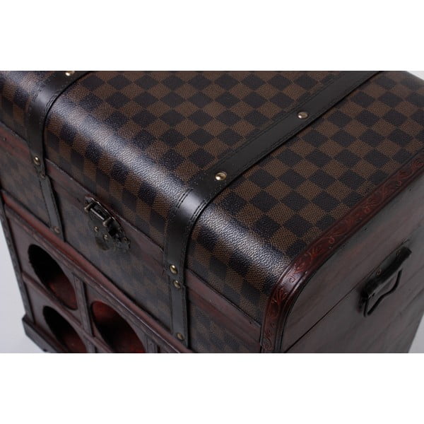 Hnědá vinotéka na 6 lahví, 41x48 cm – Deco Pleasure-image-1