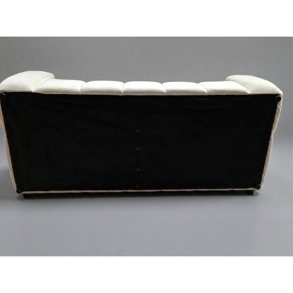 Krémová sametová pohovka 225 cm Cube - II. jakost – Bonami Selection-image-3