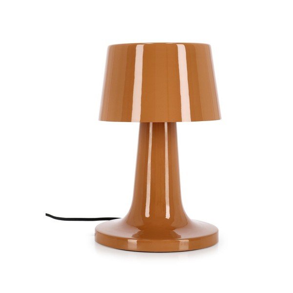 Oranžová kovová LED stolní lampa s kovovým stínidlem (výška 51 cm) Turner – Bizzotto
