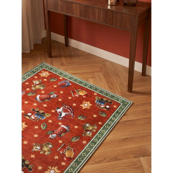 Červený/zelený běhoun s vánočním motivem 80x200 cm Toy's Delight Nostalgic Noel Red Green – Villeroy&Boch-image-3