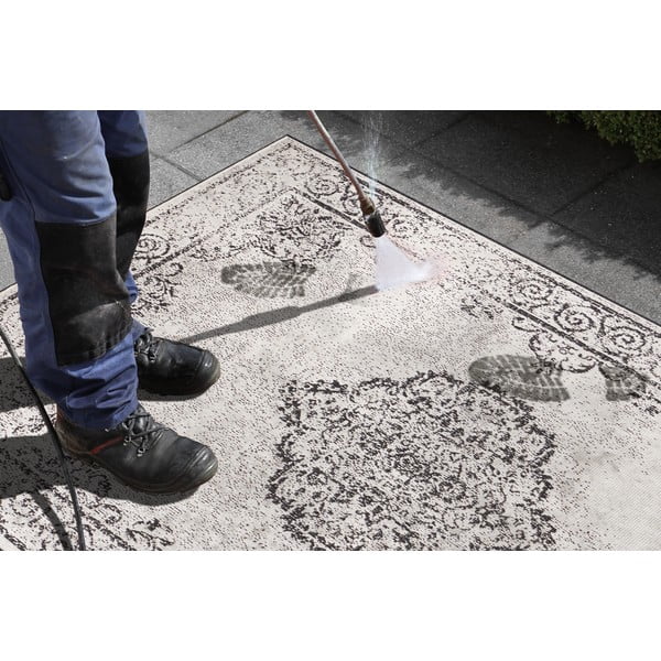 Černo-krémový venkovní koberec NORTHRUGS Cebu, 160 x 230 cm-image-3