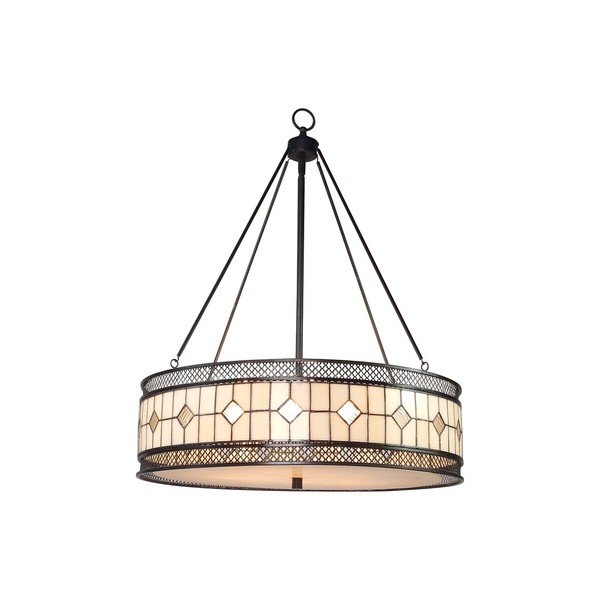 Kovové závěsné svítidlo se skleněným stínidlem ø 60 cm Waldorf – Premier Housewares-image-1