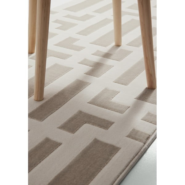 Šedo-krémový běhoun 80x240 cm Perles Onyx – Elle Decoration-image-4