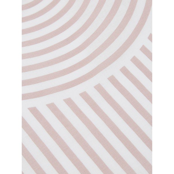 Růžovo-bílé povlečení na jednolůžko z ranforce bavlny Westwing Collection Arcs, 155 x 220 cm-image-3