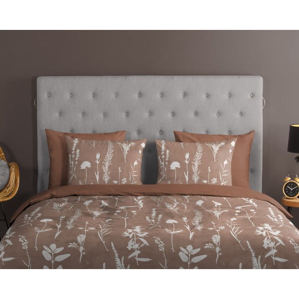 Hnědé bavlněné povlečení na jednolůžko/prodloužené 140x220 cm Rav – Good Morning-image-2