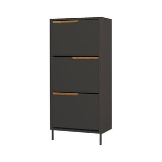 Antracitově šedý botník Tenzo Switch, 62 x 131 cm