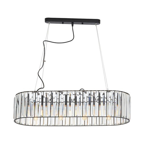Kovové závěsné svítidlo se skleněným stínidlem Akiko – Premier Housewares
